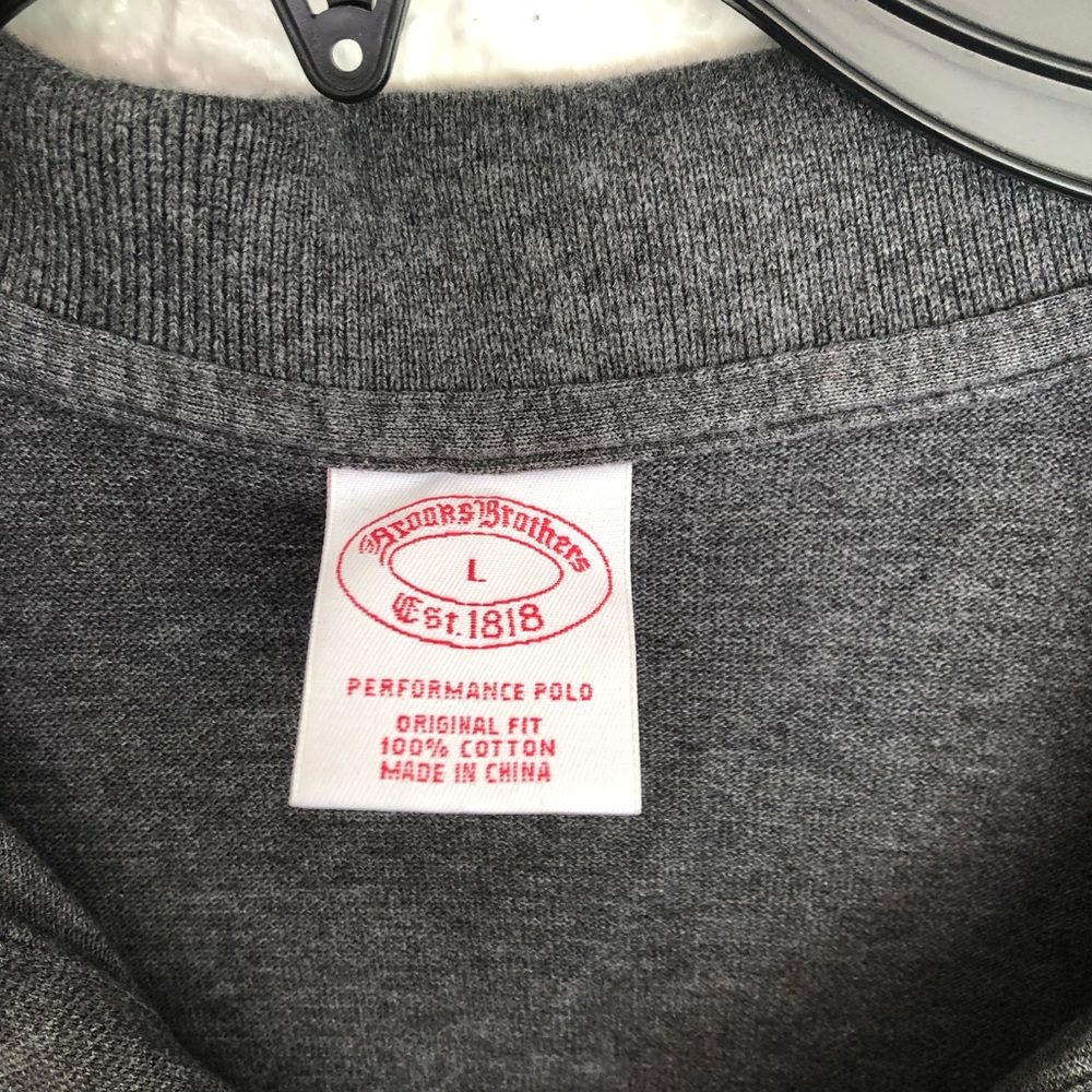 Brooks Brothers Gray Performance Polo Golf Shirt - Picture 3 of 4
